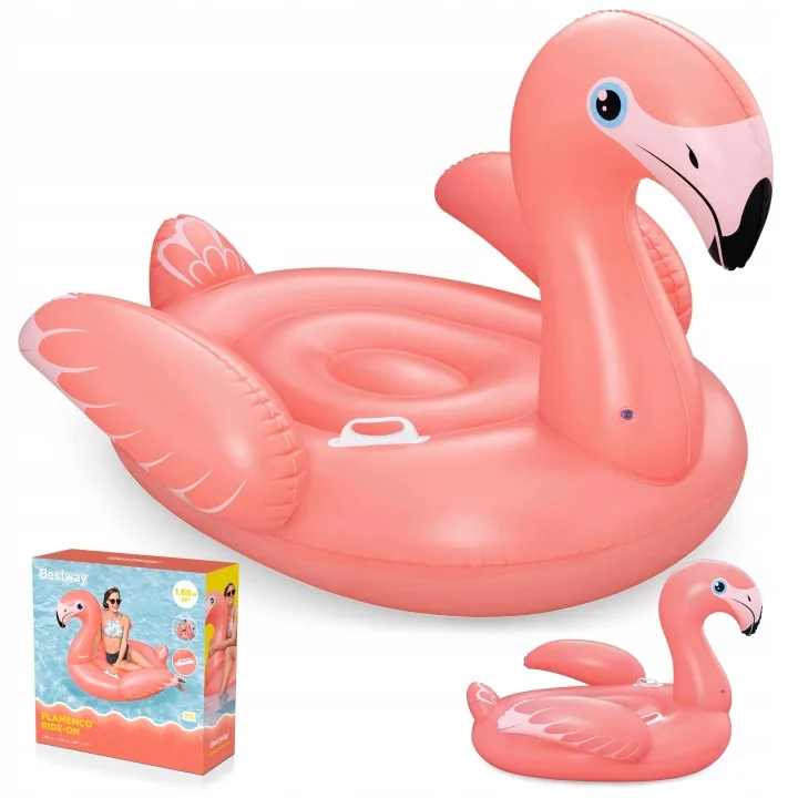 Nafukovací plameňák na plavání XXL 168x120 cm Bestway