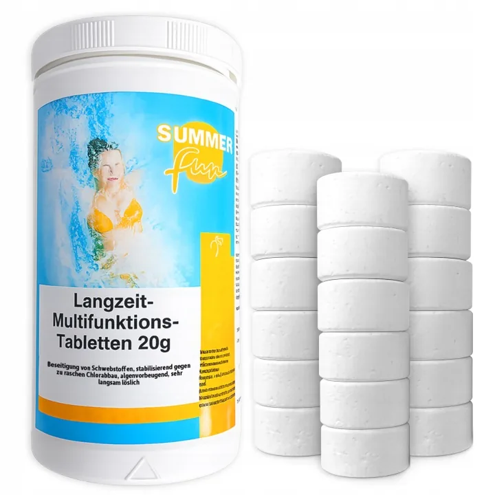 Klor za bazen, multifunkcijske tablete 20 g - 1 kg