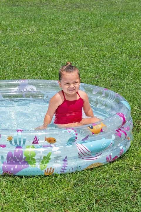 Slika proizvoda 5: Dječji napuhujući bazen za vrt, plitki bazen 152 x 30 cm Bestway 51004N