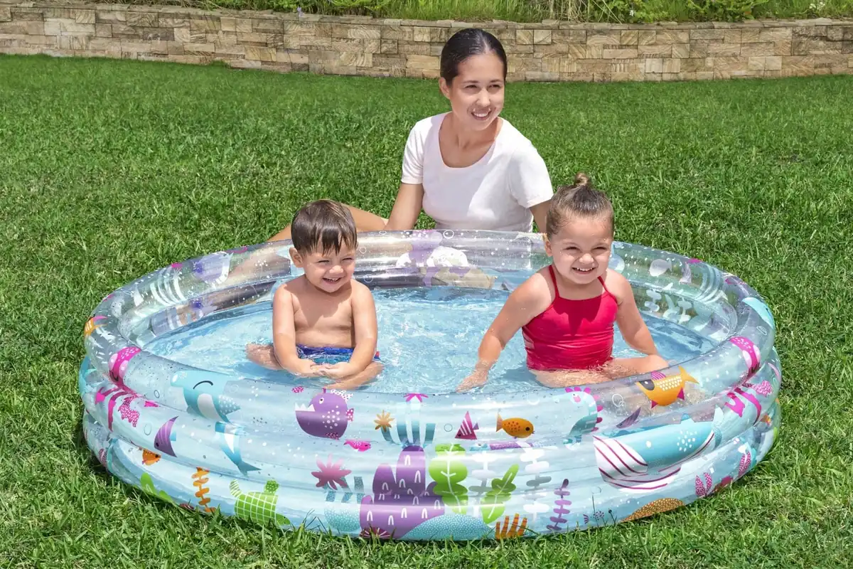 Slika proizvoda 2: Dječji napuhujući bazen za vrt, plitki bazen 152 x 30 cm Bestway 51004N