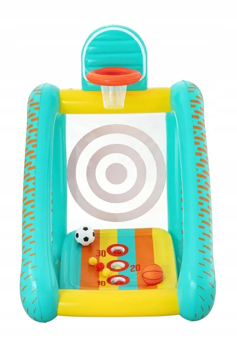 Detail produktu 8: Nafukovací zahradní herní set 3 v 1 basketbal, fotbal, terč 127x109x178 cm Bestway 52813