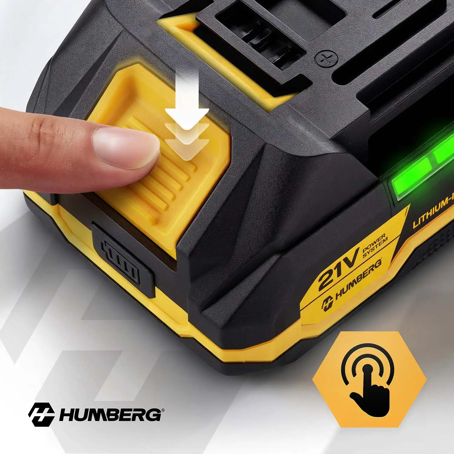 Slika izdelka 2: Akumulator 21 V 2 Ah za električno orodje Humberg Li-Ion 5 celic HM-433