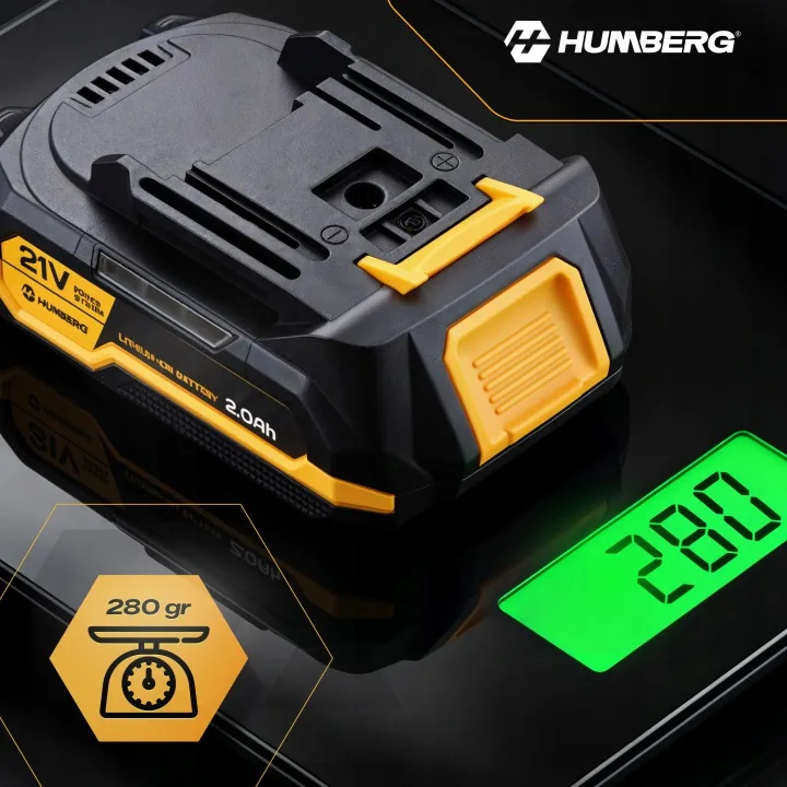 Slika proizvoda 11: Akumulator 21 V 2 Ah za električni alat Humberg Li-Ion 5 ćelija HM-433
