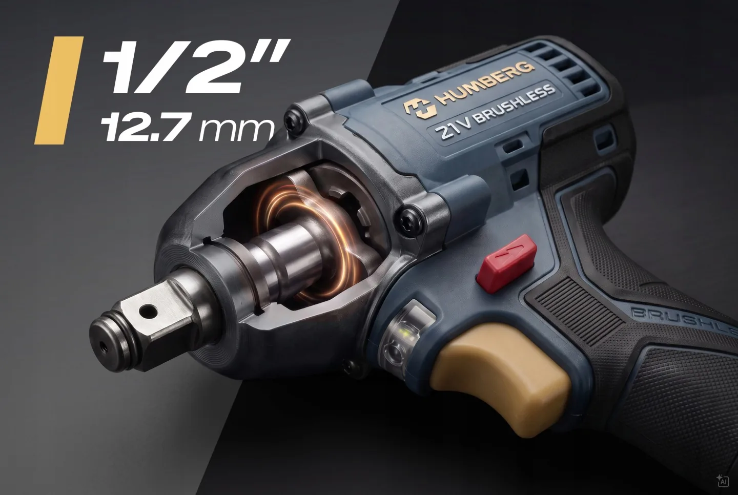 Imagine produs 7: Cheie de impact cu acumulator 21 V 350 Nm Humberg HM-440