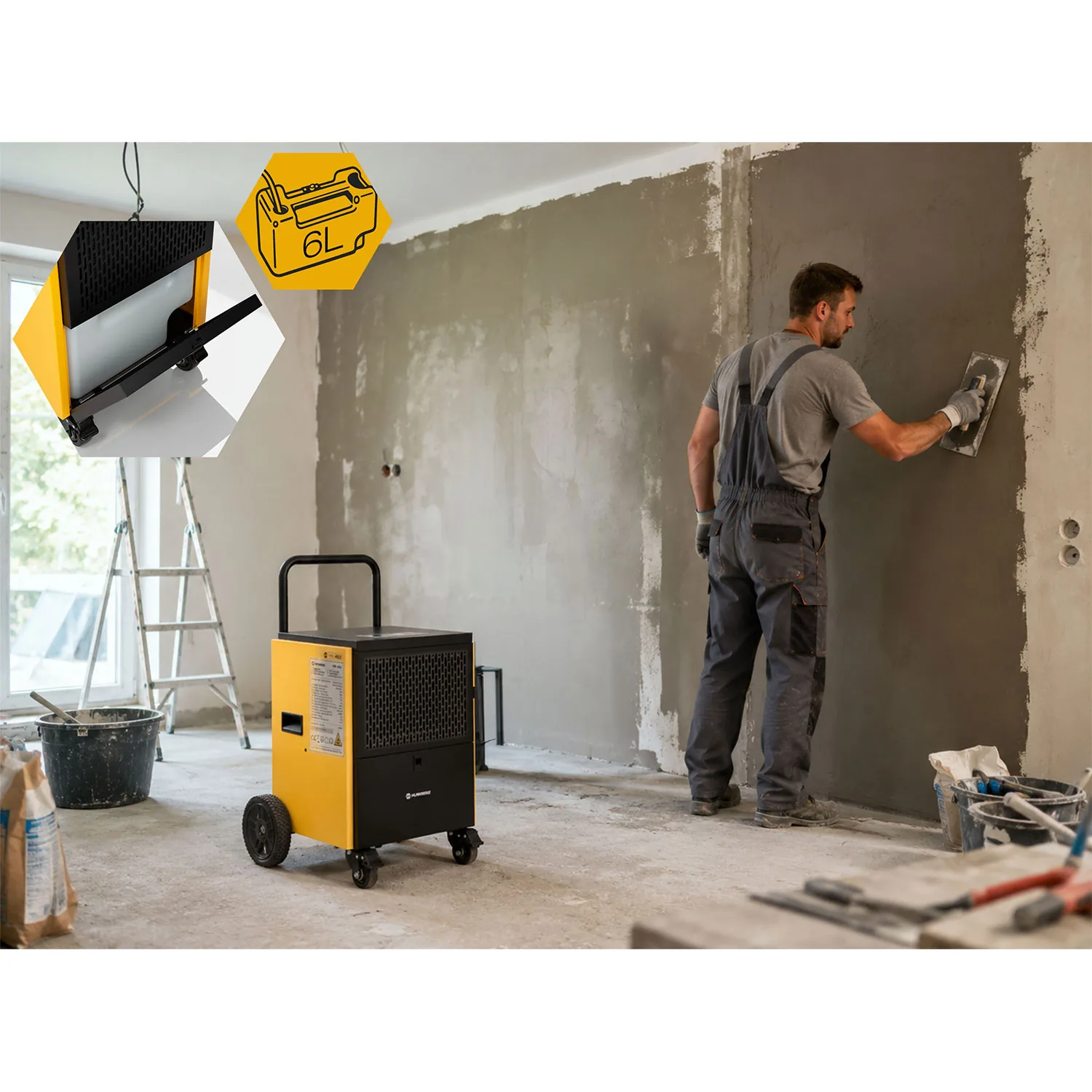 Termékkép 3: Ipari építési páramentesítő 60 l/24 h Humberg HM-483