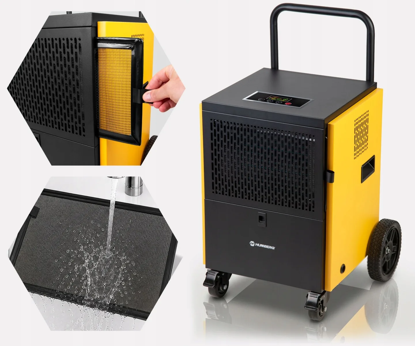 Imagine produs 17: Dezumidificator de aer industrial pentru construcții 60 l/24 h Humberg HM-483