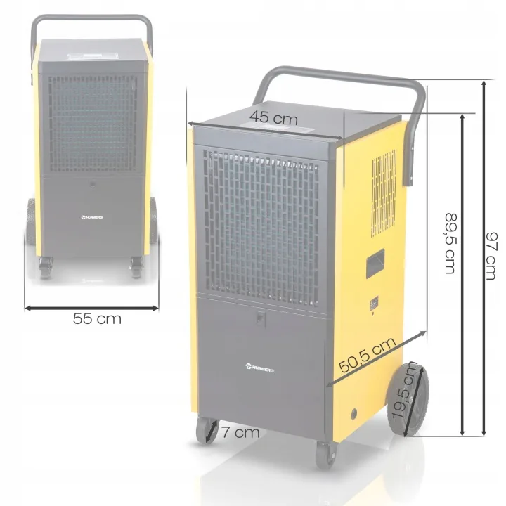 Imagine produs 23: Dezumidificator industrial de șantier 100 l/24 h Humberg HM-484