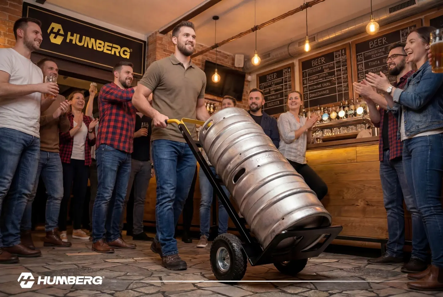 Imagine produs 12: Cărucior de transport pliabil tip diable, compact pentru depozit, 250 kg Humberg HM-516