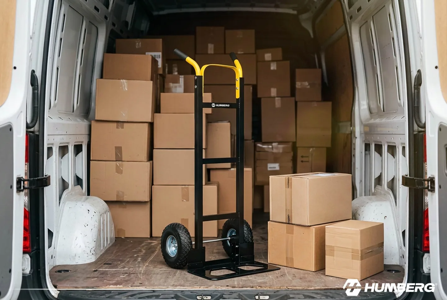 Imagine produs 9: Cărucior de transport pliabil tip diable, compact pentru depozit, 250 kg Humberg HM-516