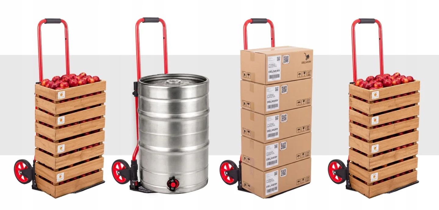 Imagine produs 3: Cărucior de transport pliabil, tip rudă, pentru depozit, 100 kg, Humberg HM-517