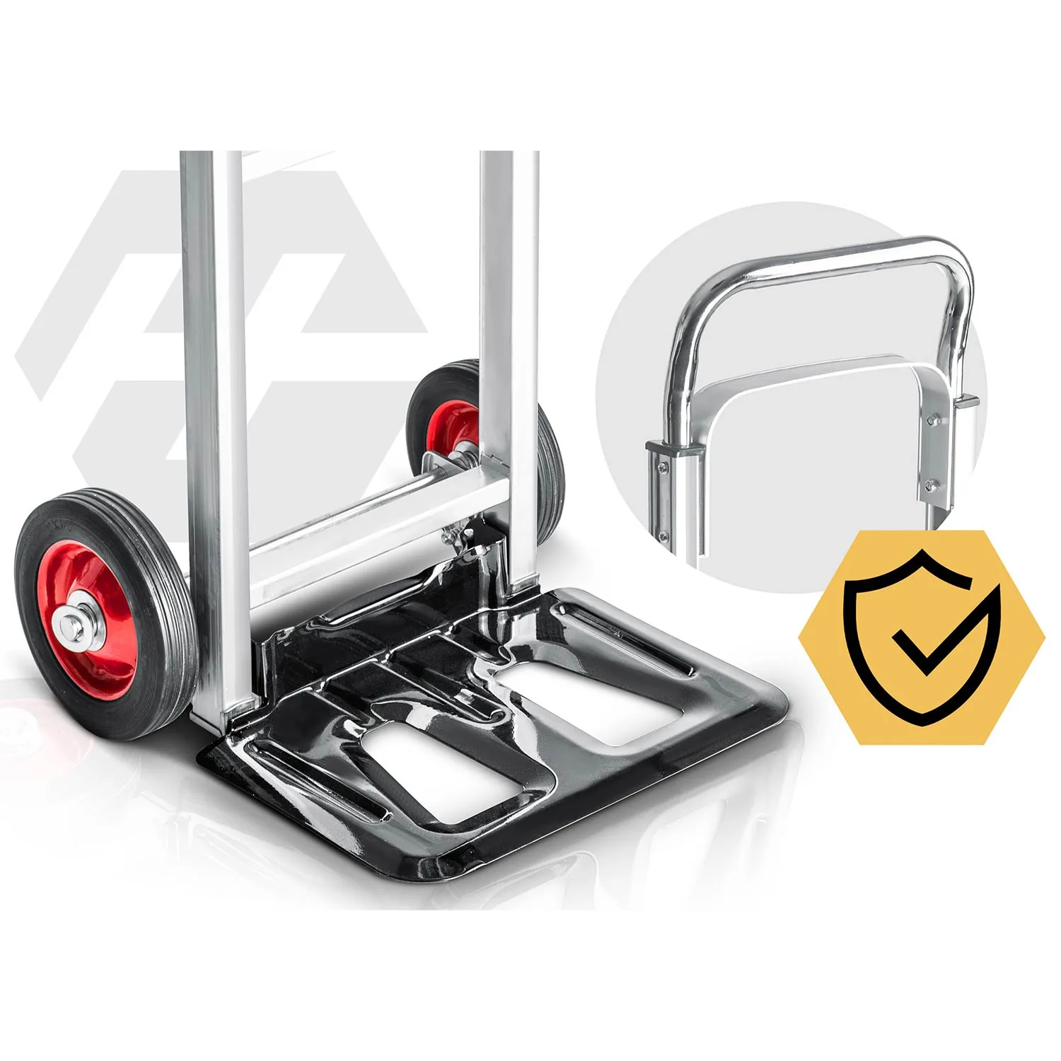 Termékkép 3: Összecsukható szállítókocsi, kétkerekű kézikocsi, raktári, 90 kg, Humberg HM-518