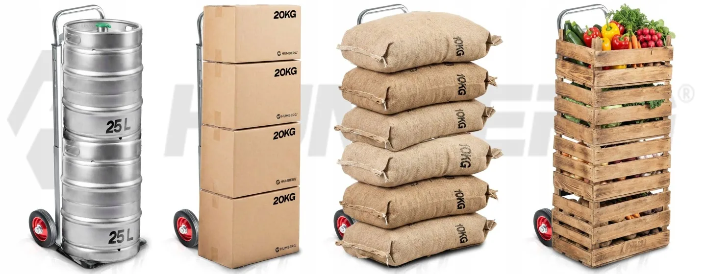 Imagine produs 2: Cărucior de transport pliabil, tip sac, pentru depozit, 90 kg Humberg HM-518