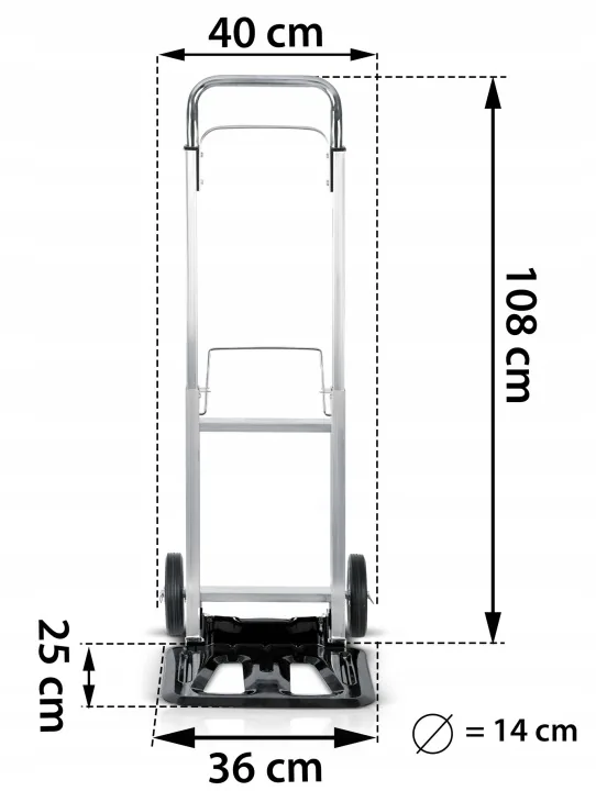 Imagine produs 8: Cărucior de transport pliabil, tip sac, pentru depozit, 90 kg Humberg HM-518