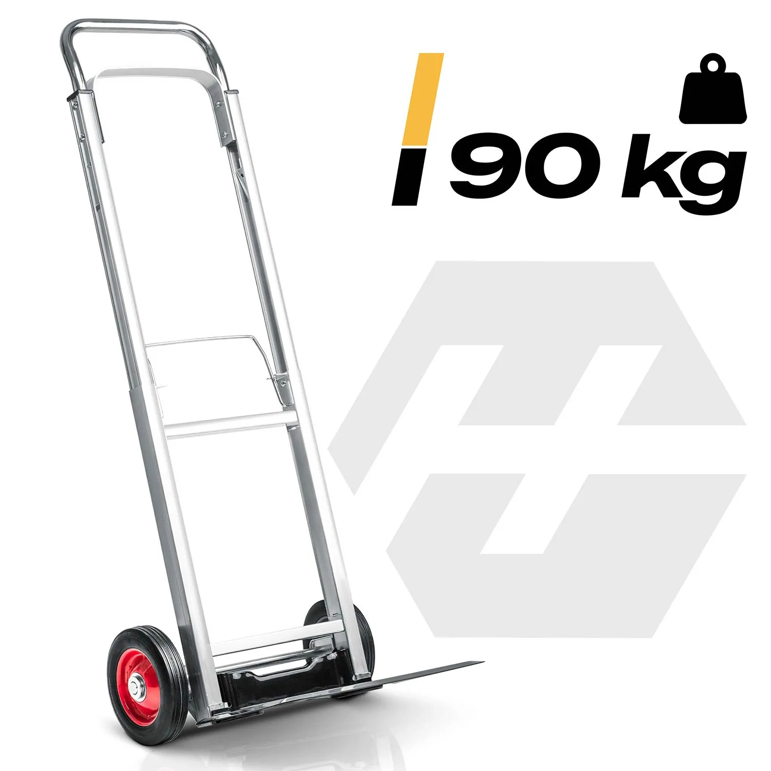 Termékkép 2: Összecsukható szállítókocsi, kétkerekű kézikocsi, raktári, 90 kg, Humberg HM-518