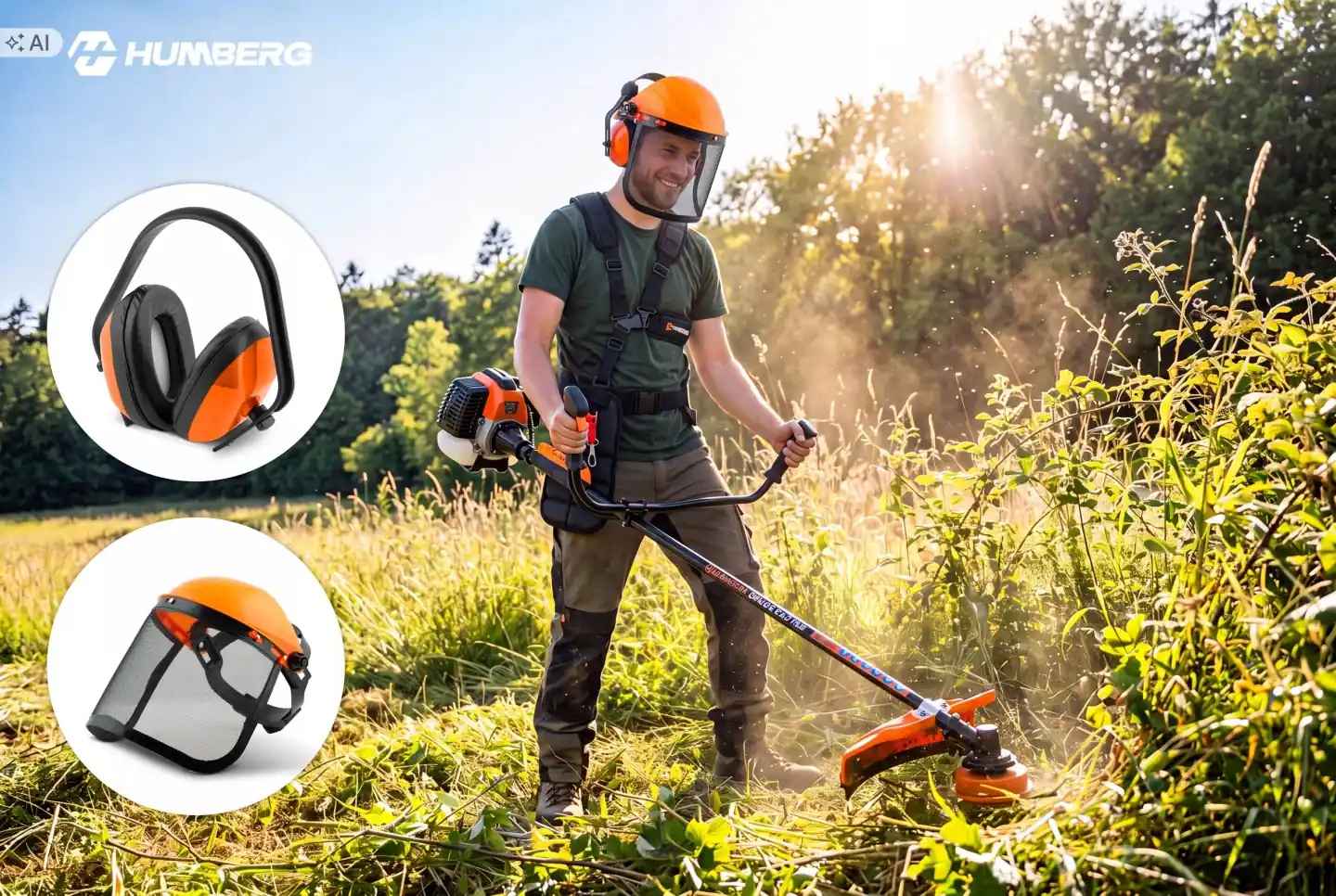 Slika proizvoda 19: Benzinski trimer – motorna kosa 55 cc + ulje Humberg HM-613