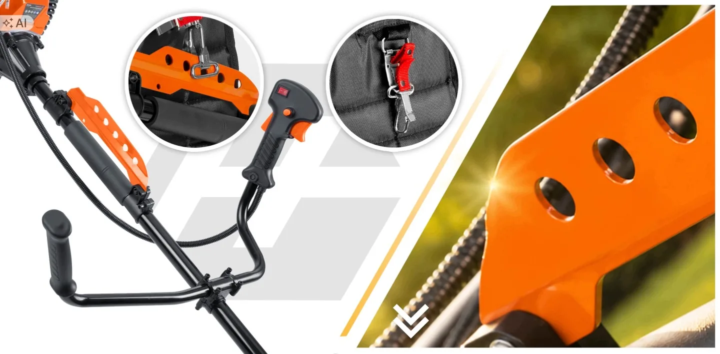 Slika proizvoda 11: Benzinski trimer – motorna kosa 55 cc + ulje Humberg HM-613