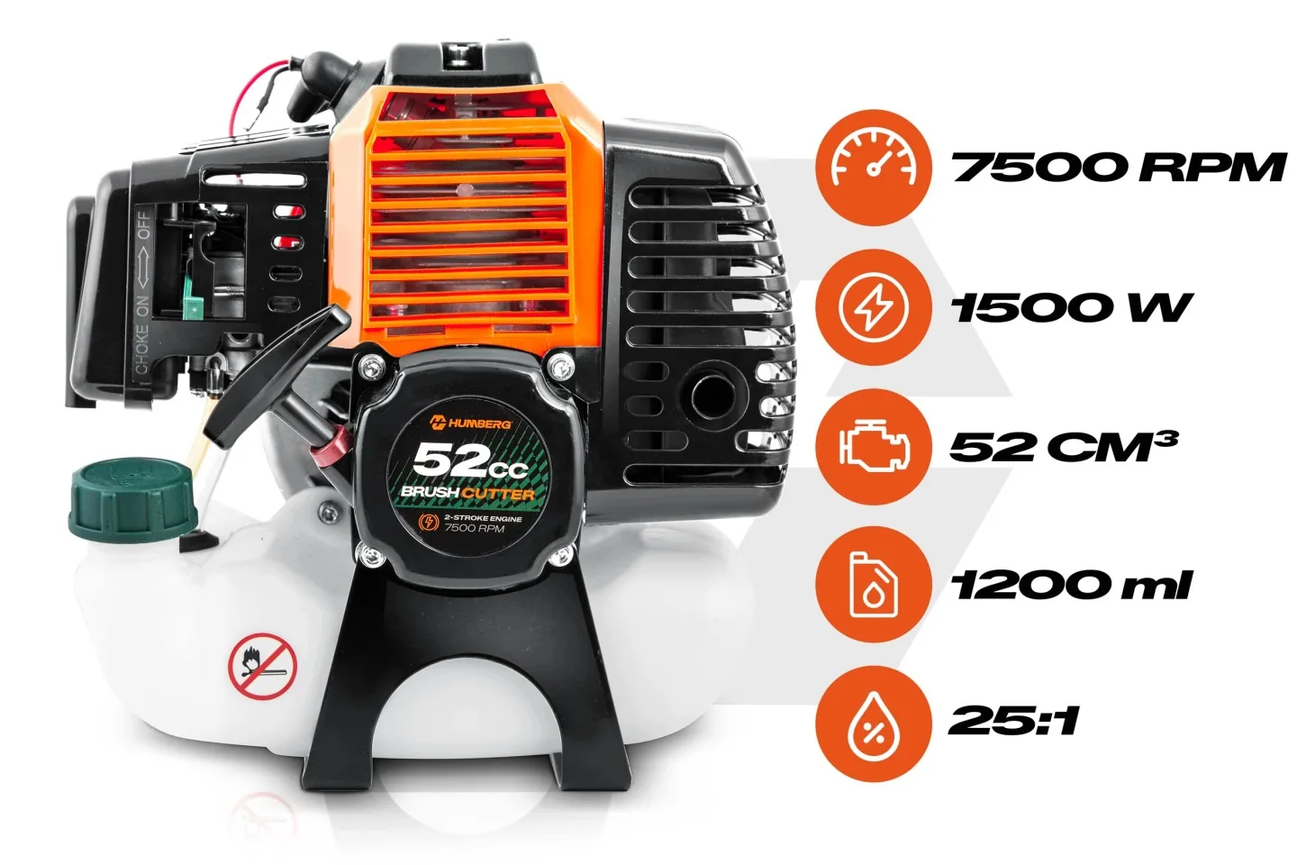 Motor za benzinsku kosu i trimer 52 cm³ 7500 o/min Humberg HM-615