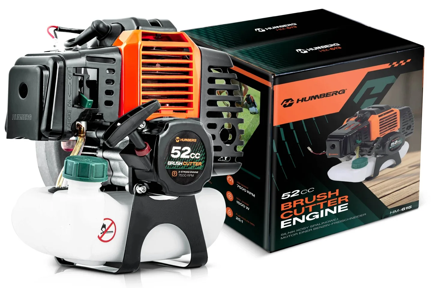 Slika proizvoda 3: Motor za benzinsku kosu i trimer 52 cm³ 7500 o/min Humberg HM-615