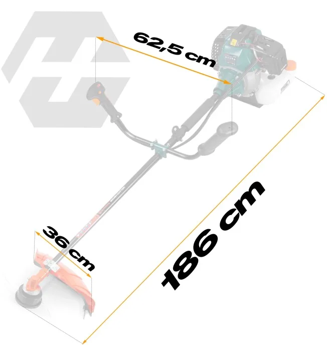 Slika proizvoda 23: Benzinski trimer 55cc + ulje Humberg HM-616