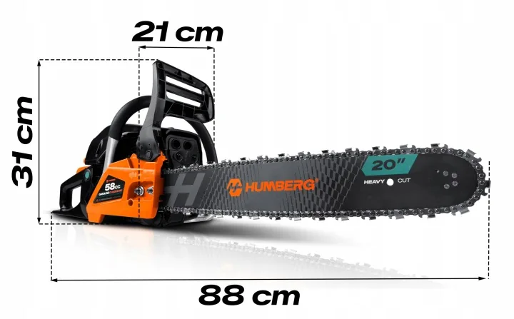 Slika proizvoda 8: Lančana benzinska pila za drvo 16" Humberg HM-664 + ulje