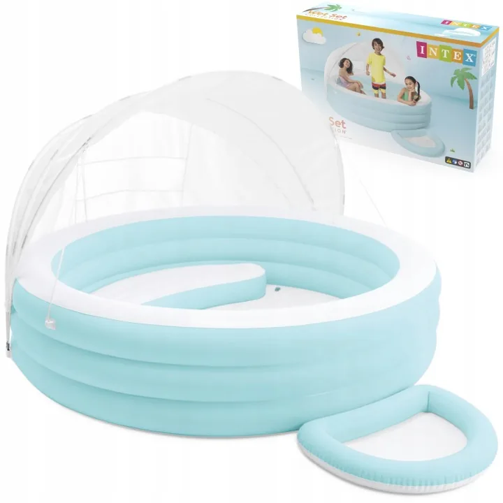 Piscină gonflabilă pentru copii cu copertină 277x221 cm INTEX 57195
