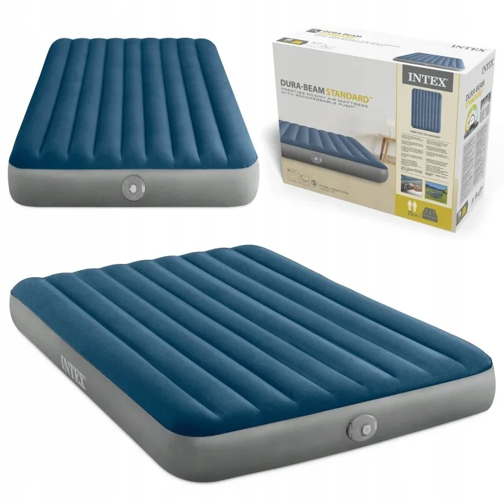 Saltea gonflabilă 203x152x25 cm cu pompă USB încorporată INTEX 64189NP
