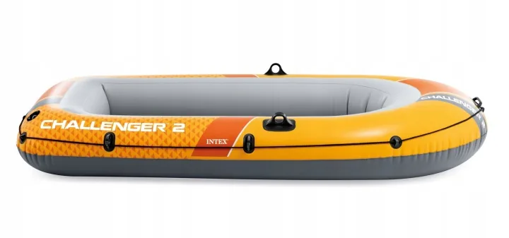 Imagine produs 3: Barcă de pescuit Challenger pentru 2 persoane, 200 kg, 236x114x41 cm, pompă și vâsle, INTEX 66313