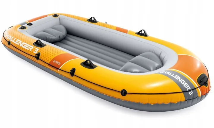 Imagine produs 2: Barcă gonflabilă Challenger pentru 3 persoane, 320 kg, 295 x 137 x 43 cm, pompă, vâsle INTEX 66313