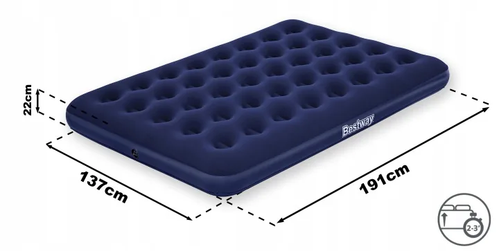 Slika proizvoda 5: Napuhujući madrac 191x137x22 cm s električnom pumpom Bestway 67287