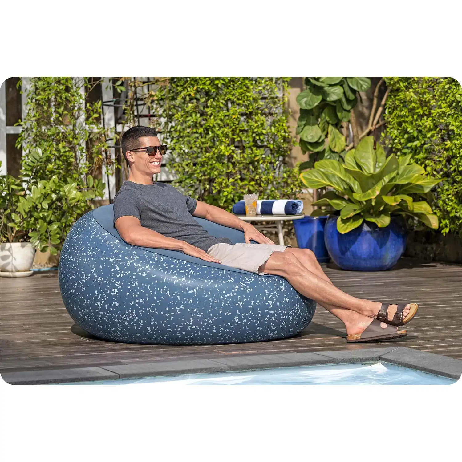 Slika proizvoda 3: Napuhavajuća fotelja, napuhavajuća pufa, sjedeća vreća 112x112 cm Bestway 75154