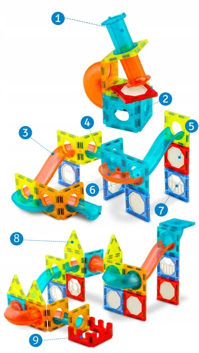 Termékkép 6: Világító mágneses építőkockák RK-763 Ricokids