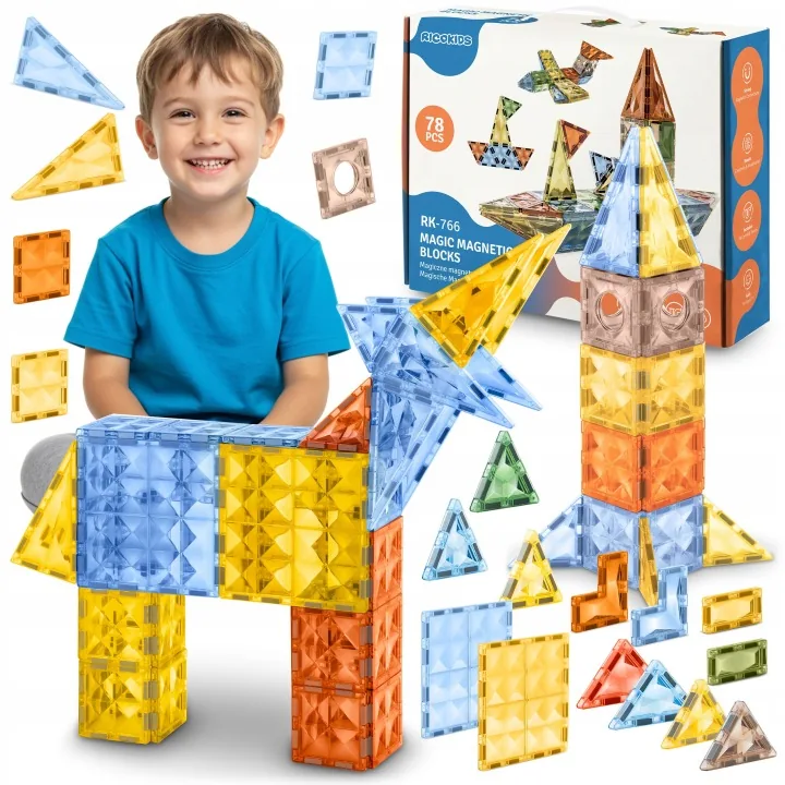 Termékkép 2: Mágneses építőkockák RK-766 Ricokids