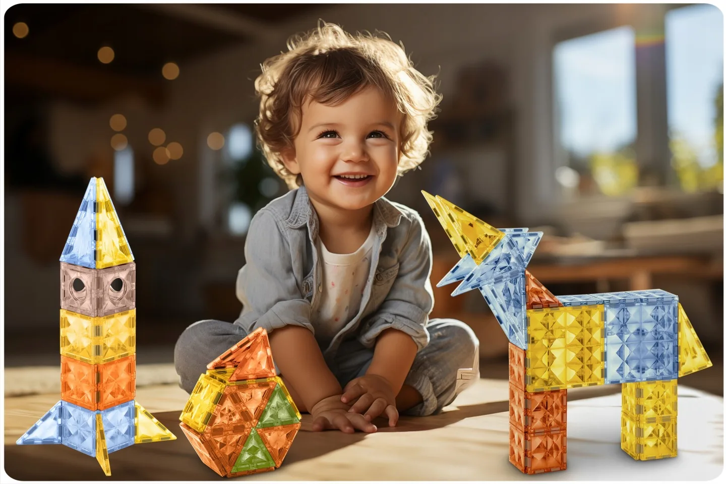 Termékkép 10: Mágneses építőkockák RK-766 Ricokids