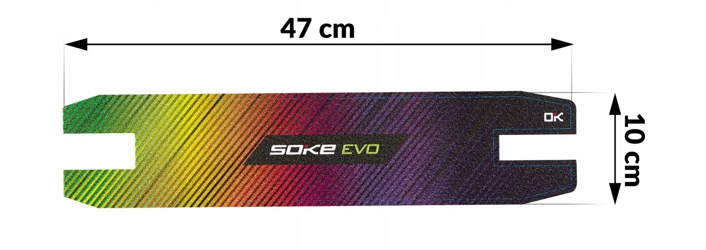 Slika proizvoda 3: Grip tape za freestyle romobil Soke Griptape 47x10 cm Rainbow
