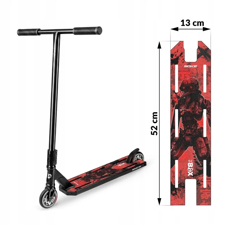 Termékkép 14: Freestyle rollerre való griptape Soke Griptape 52x13 cm Red Cyber