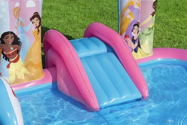 Termékkép 4: Felfújható gyerek játszótér kertbe csúszdával Princess Disney 221 x 193 x 140 cm Bestway 53175