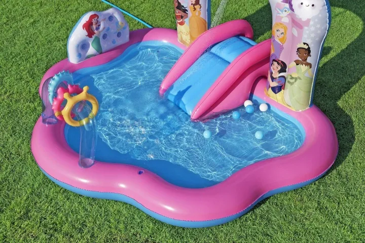 Termékkép 6: Felfújható gyerek játszótér kertbe csúszdával Princess Disney 221 x 193 x 140 cm Bestway 53175