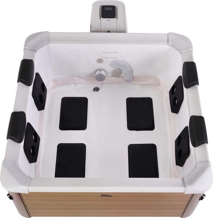 Termékkép 4: Egész évben használható, paneles hidromasszázs SPA Amber 6 személyre, mSpa LED WiFi