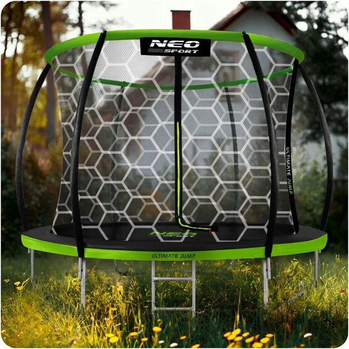 Imagine produs 2: Plasă interioară pentru trambulină Neo-Sport 252 cm 8 ft, 6 stâlpi