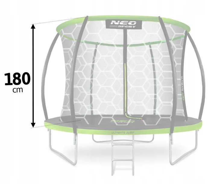 Imagine produs 7: Plasă interioară pentru trambulină Neo-Sport 252 cm 8 ft, 6 stâlpi
