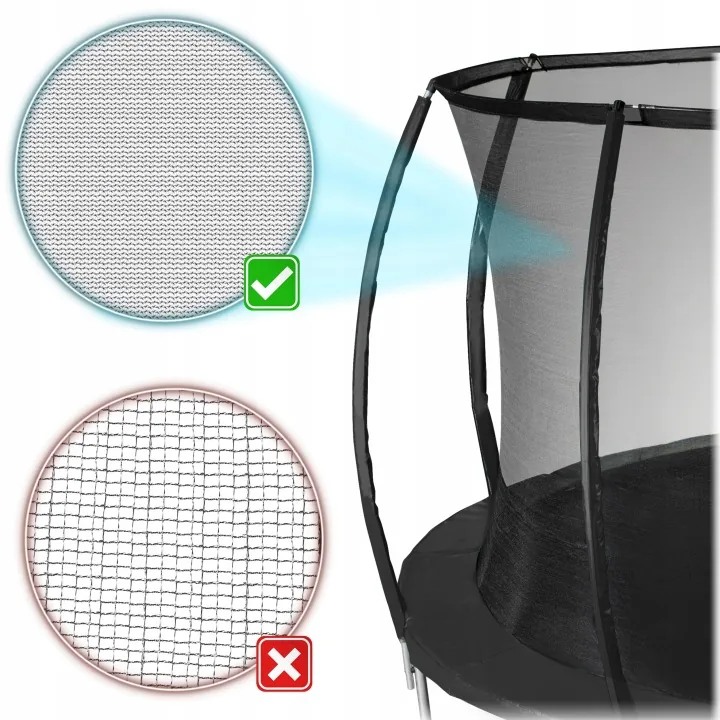 Imagine produs 5: Plasă interioară pentru trambulină Neo-Sport 252 cm 8 ft, 6 stâlpi