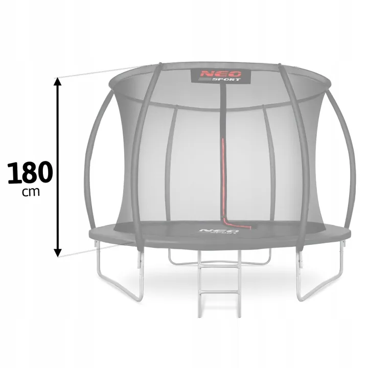 Imagine produs 6: Plasă interioară pentru trambulină Neo-Sport 252 cm 8 ft, 6 stâlpi