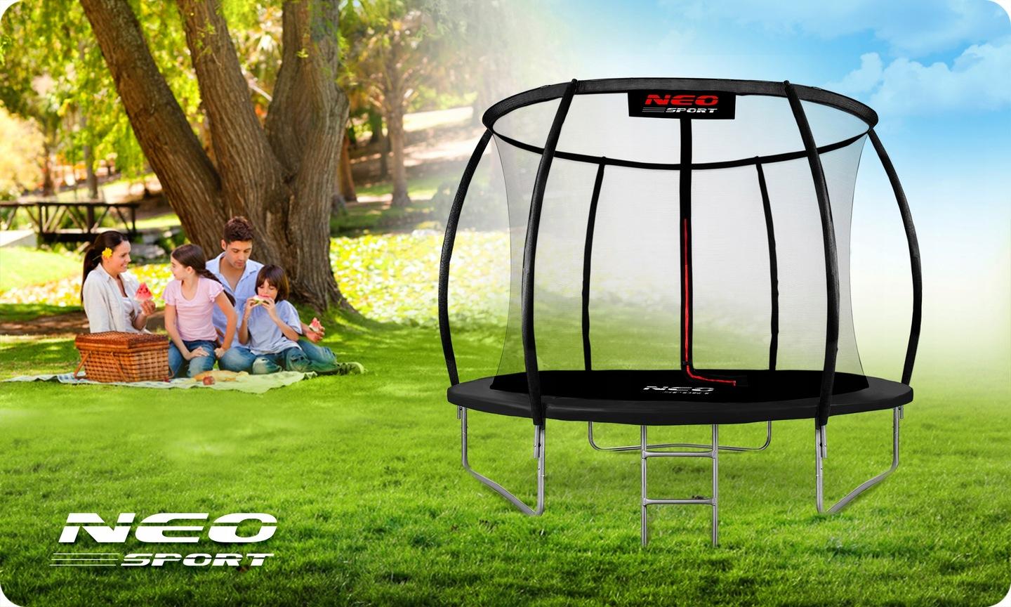 Termékkép 4: Neo-Sport profilozott kerti trambulin 8 ft/252 cm belső hálóval
