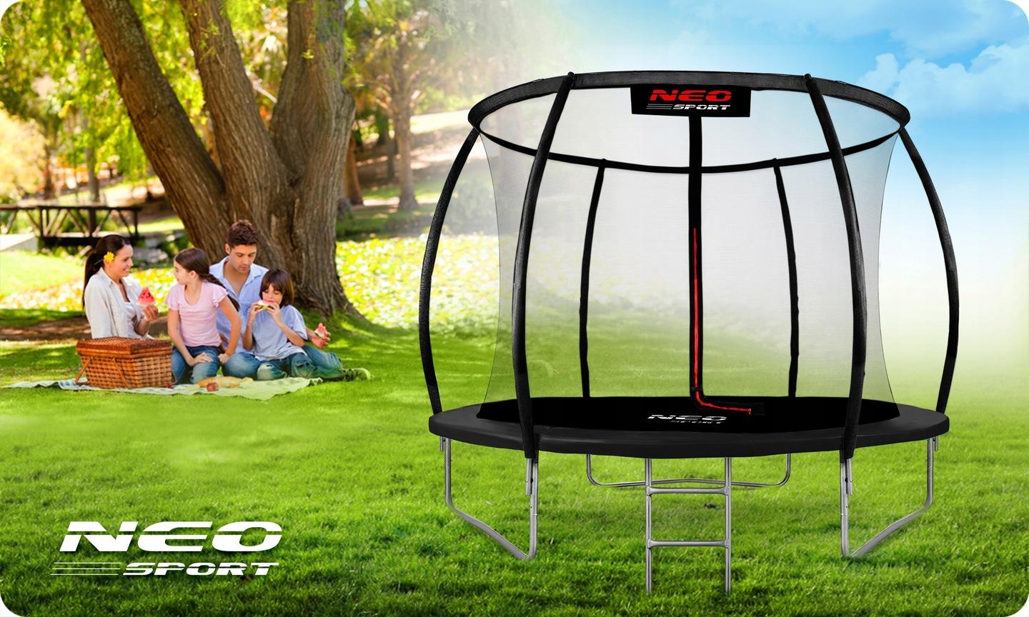Termékkép 4: Profilozott kerti trambulin 10 ft/312 cm belső hálóval, Neo-Sport