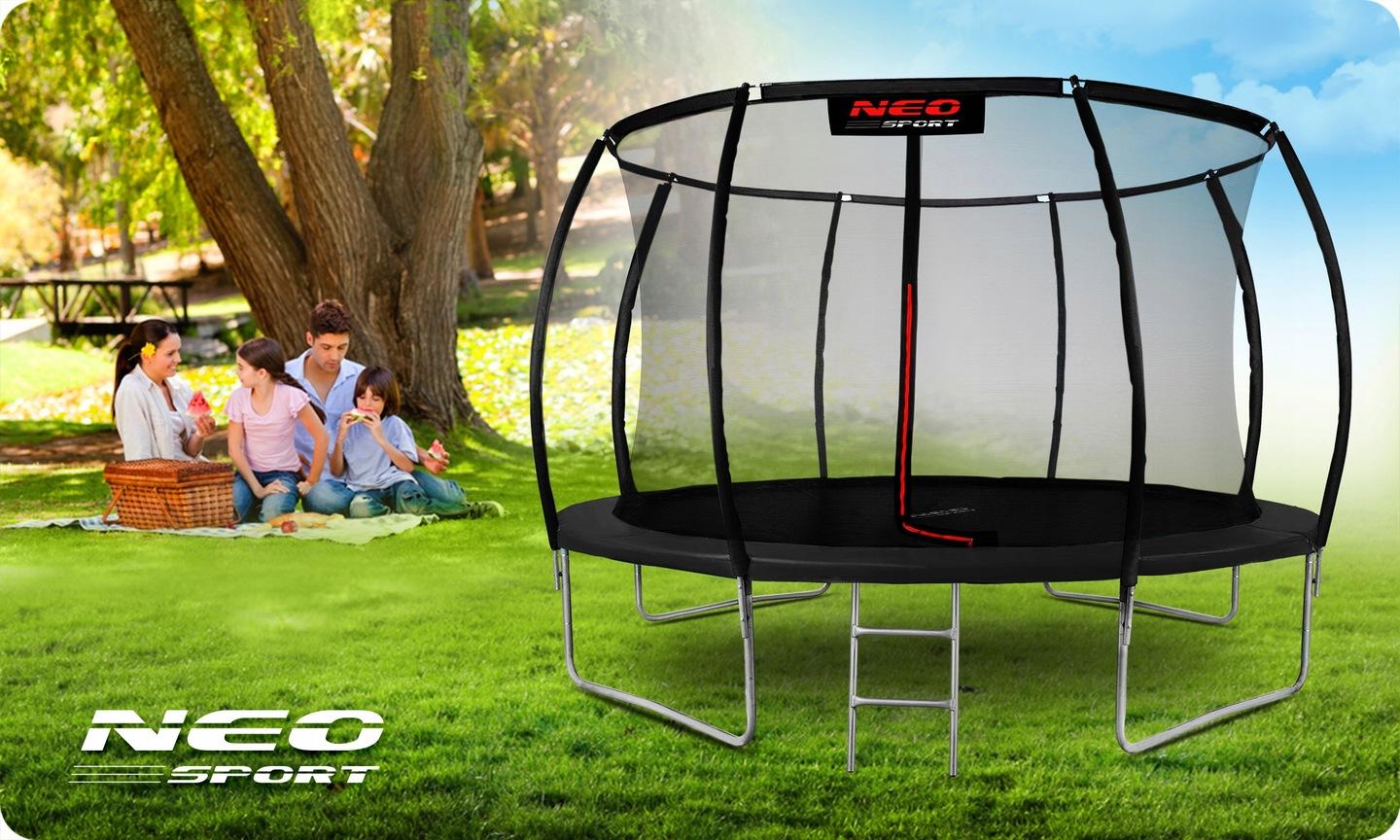 Termékkép 4: Neo-Sport kerti, profilozott trambulin 12 ft/374 cm belső hálóval