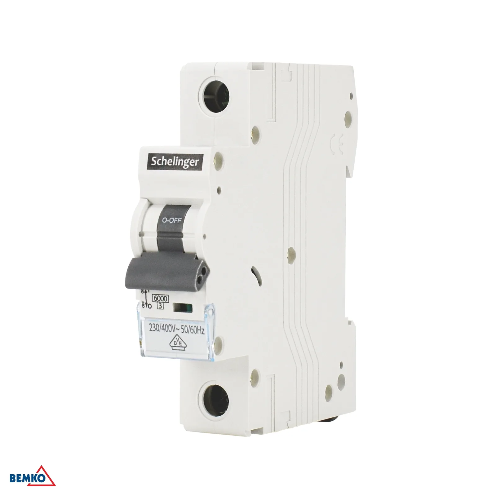 Enopolni modularni odklopnik 4A B 6 kA Schelinger BM-A02-G8-1P-B04