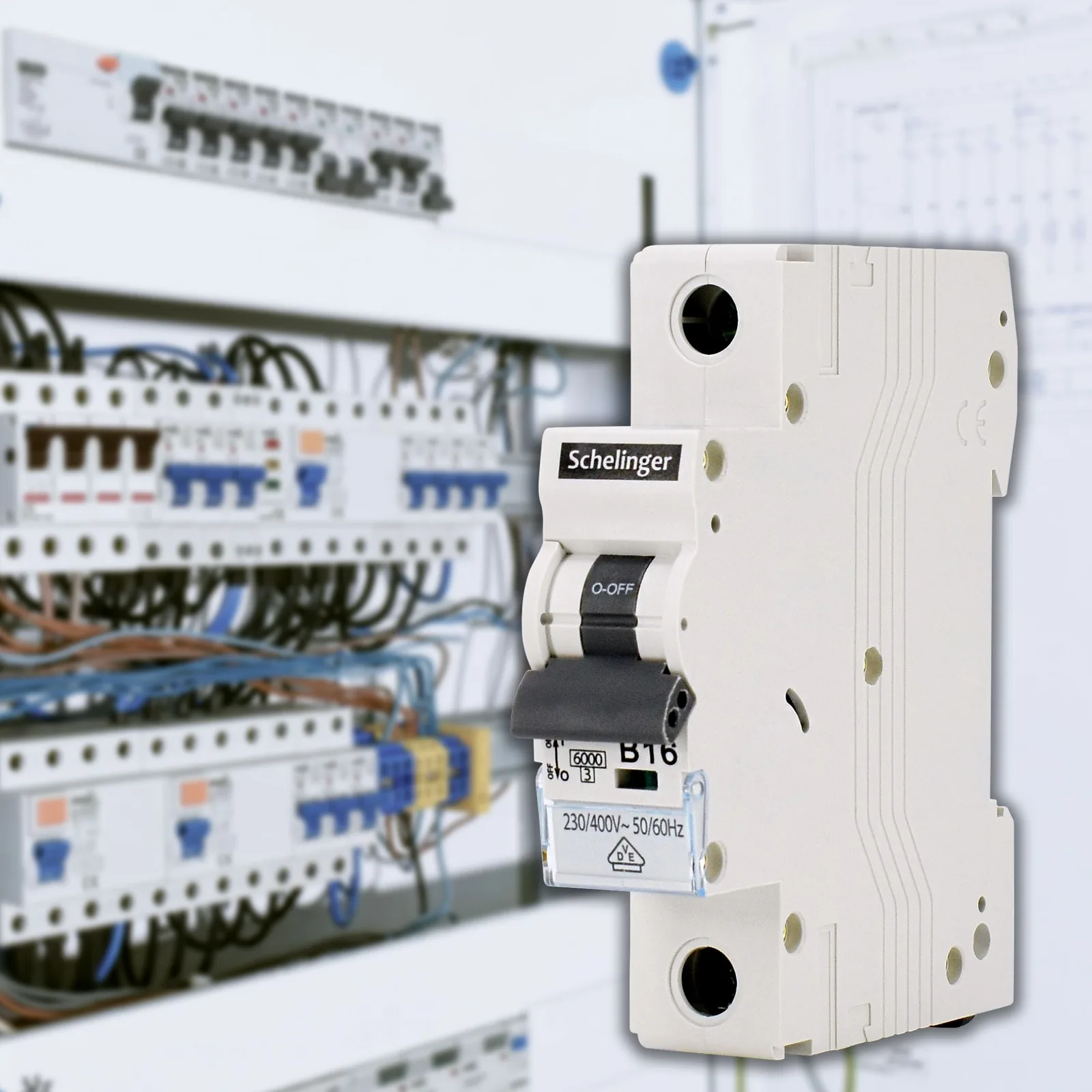 Moduláris kismegszakító 1P C 32A 6KA Schelinger BM-A02-G8-1P-C32