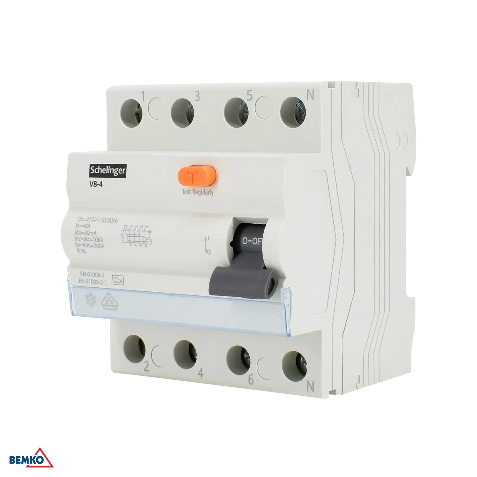 FID sklopka 4P 63A 30 mA tip A 10 kA Schelinger BM-A03-V8-4-63-030