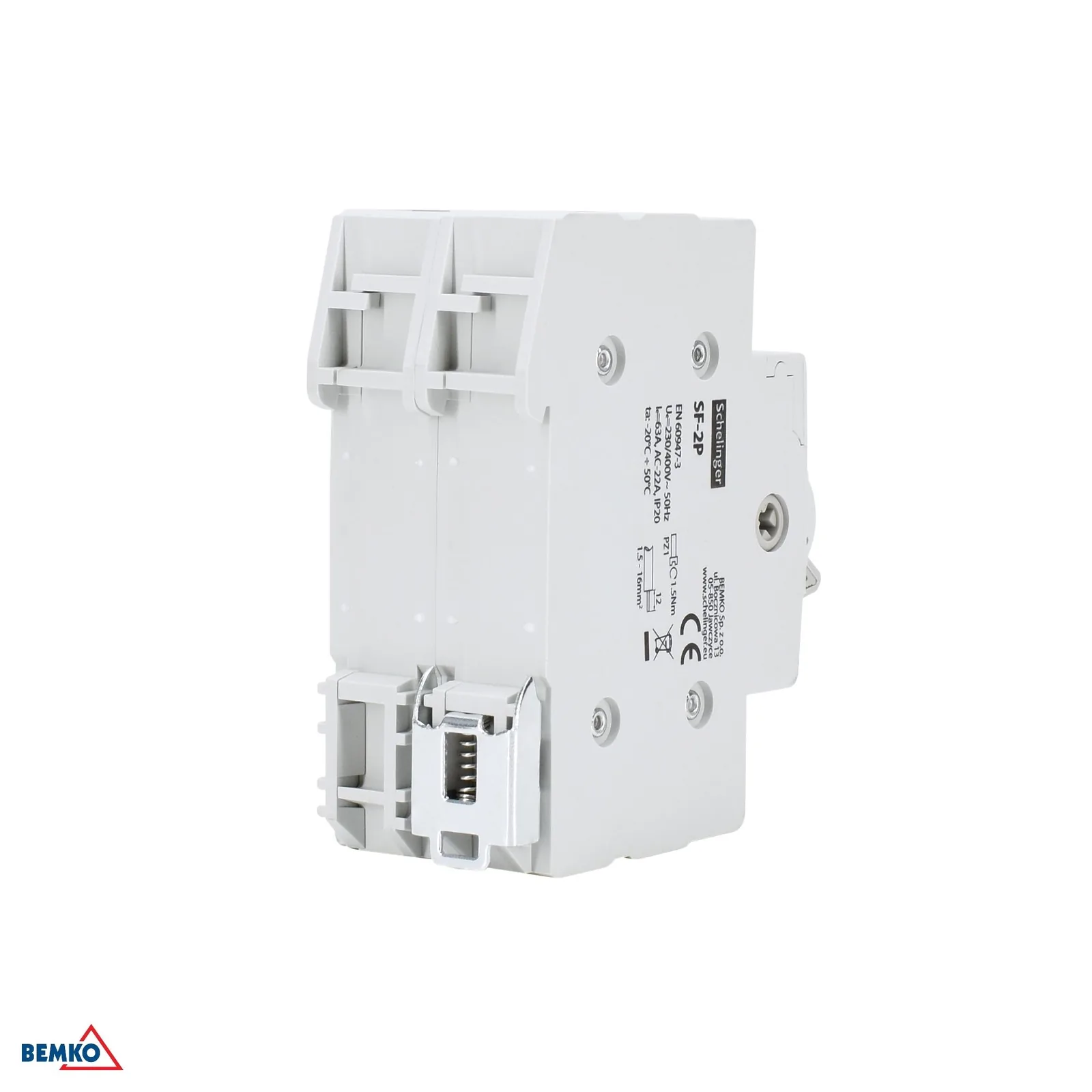 Schelinger moduláris I-0-II átkapcsoló 2P 63 A DIN sínre BM-A11-SF-2P-063