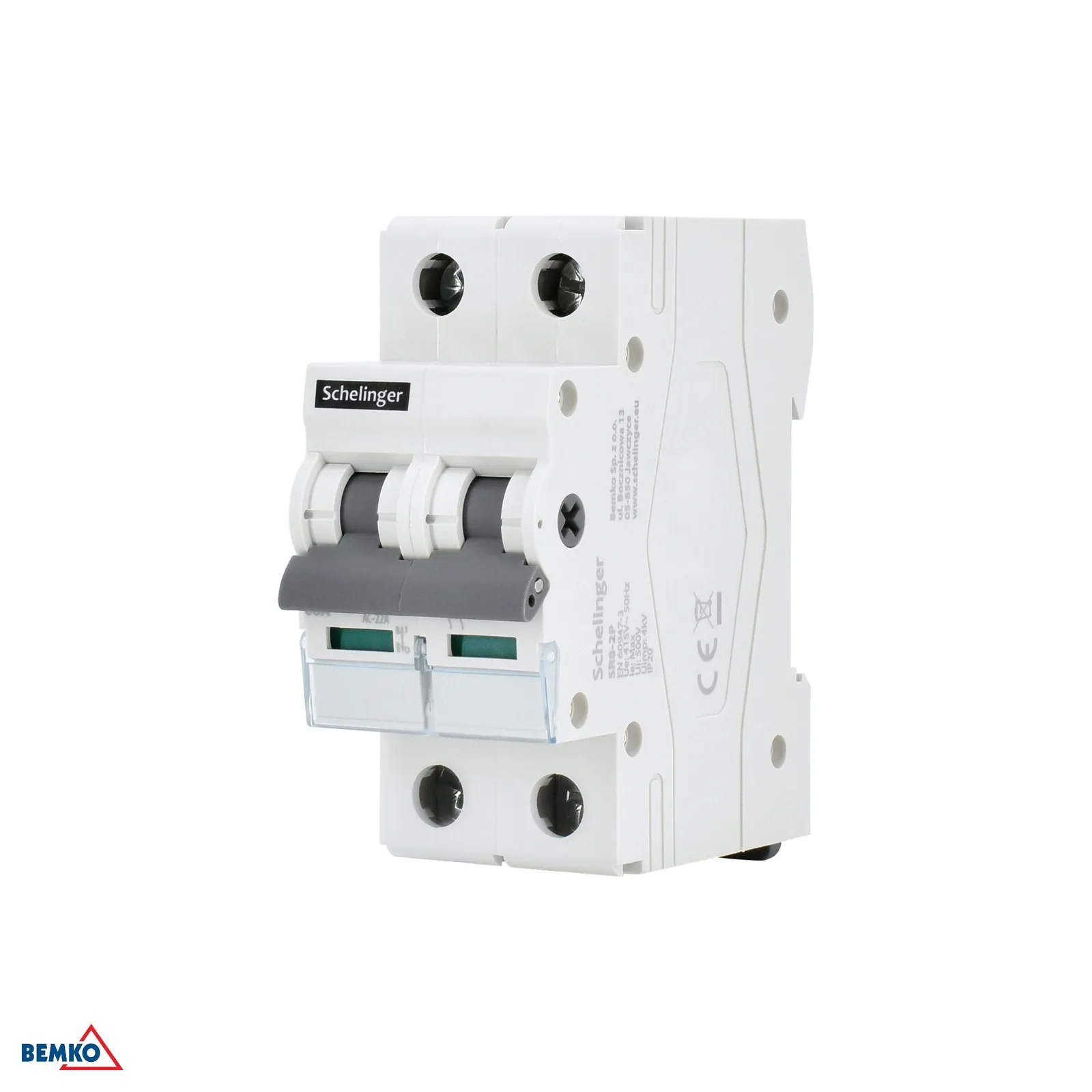 Modularni odklopnik za DIN letev 2P 32A Schelinger BM-A11-SR8-2P-032